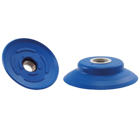 Fipa Flat vacuum cup diam. 60 mm, Thermalon blue  60 Degrees Shore 102.060.505.19